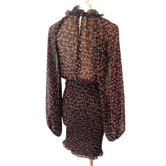 C/Meo Collective Revolve Longevity Dress Ditsy Print NEW NWT Size XS Smocked - Picture 3 of 11
